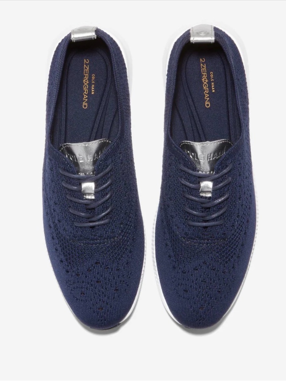 Cole Haan 2.ZEROGRAND Stitchlite Wingtip Oxfords Knit Lace-Up Sneakers - size 7 - Picture 9 of 13